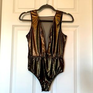 Victoria’s Secret shimmer bronze bodysuit